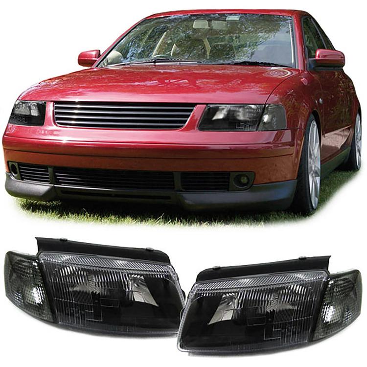 Svarta Strålkastare VW Passat 3B