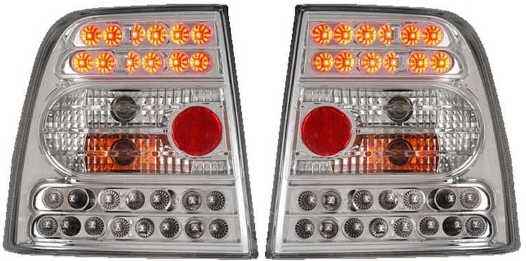 Baklampor LED Krom VW Passat 3B