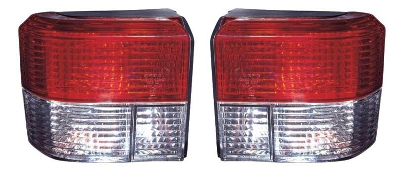 Baklampor Klarglas Röd VW T4
