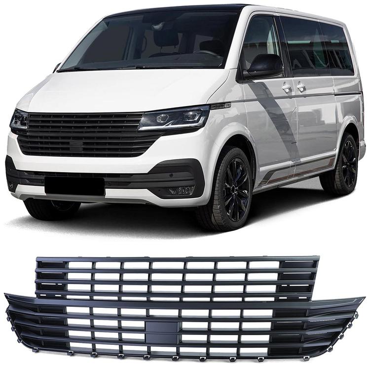 Emblemfri sort grill VW Multivan 6.1 Facelift