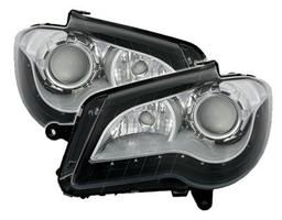 Headlights  Black VW Touran Facelift