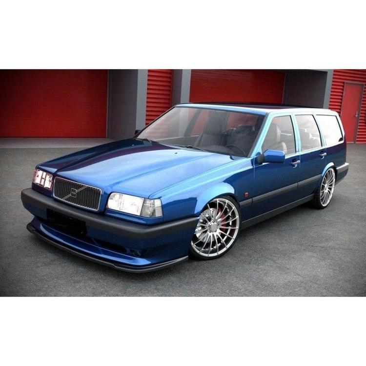 Blanksvart Cupspoiler som passar Volvo 850 R-Version