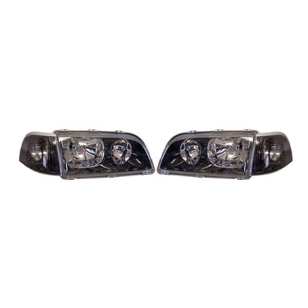 Black Rim Package Headlights Indicators that fits Volvo