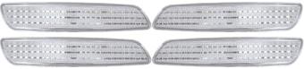 Sidomarkeringar 2 Pack Vita som passar Volvo