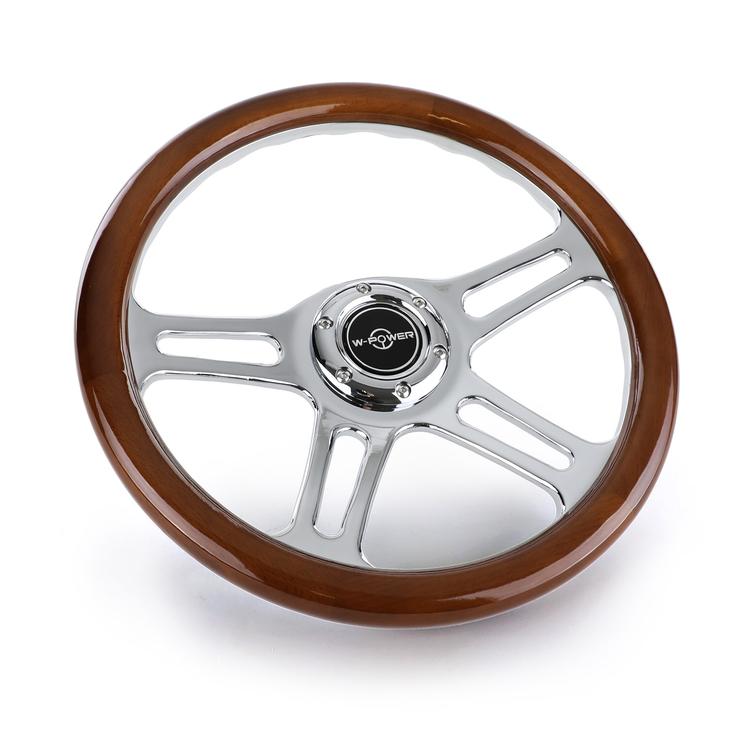 Sport Steering wheel Wood imitation - 340mm