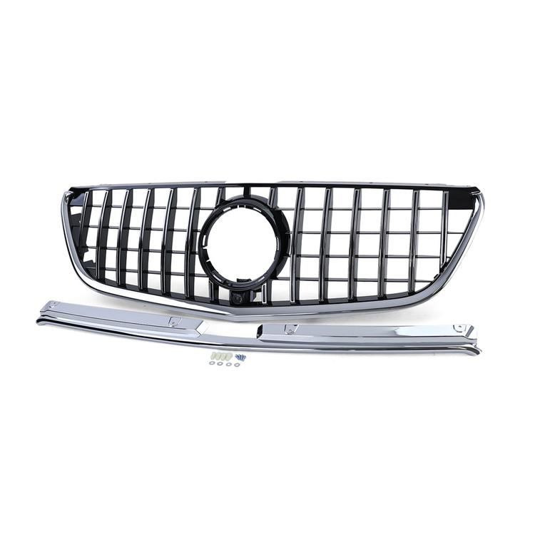 Black/Chrome Radiator grille Sport-optics