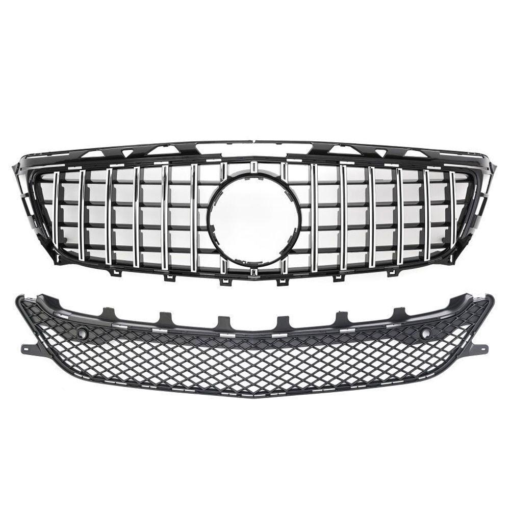 Black/Chrome grille with sport-optics