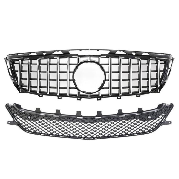 Black/Chrome grille with sport-optics