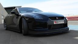 Blanksvart Cupspoiler Nissan GT-R