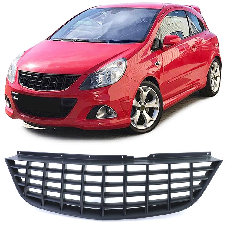 Hel sort kølergrill Opel Corsa D