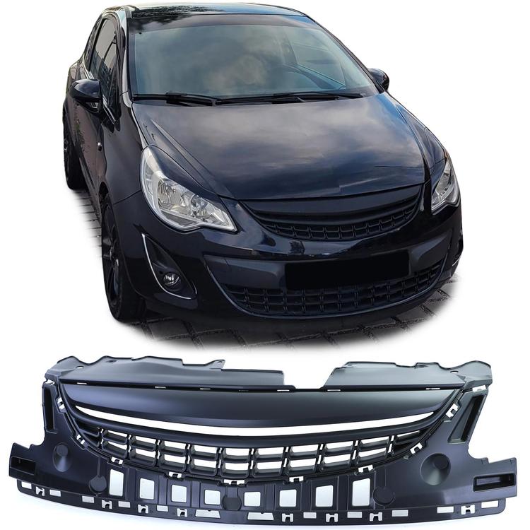 Hel sort kølergrill Opel Corsa D