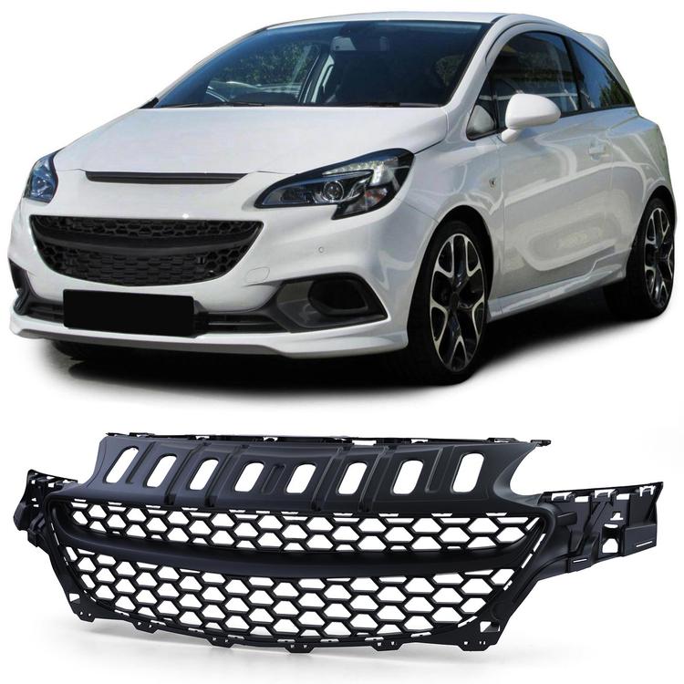 All-black Grill Opel Corsa E