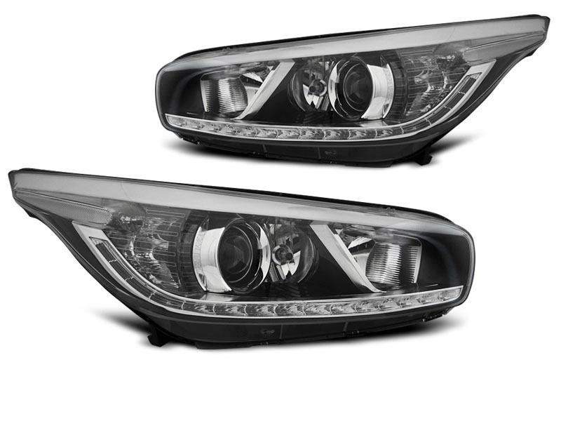 Black LED Headlights  KIA Ceed