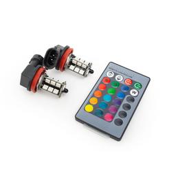 H11 LED RGB dimljuslampor 12V-24V