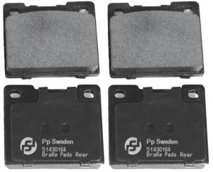 Brake Pads Rear that fits Volvo 140, 240, 260