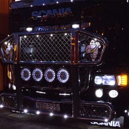 DRL-insertti, sopii Scania 4 & R-sarjaan (VALKOINEN)