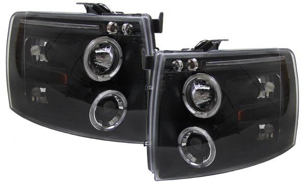 Angel Eyes black Chevrolet Silverado