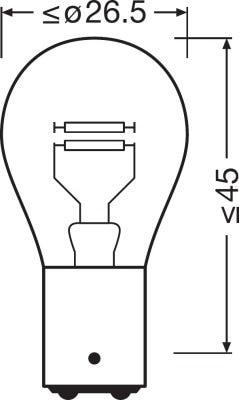 ORIGINAL - METAL BASE P21/5W - 24V