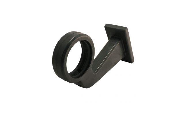 Gummiarm Böjd 165mm