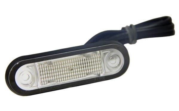 Hella Orange LED, vitt glas.