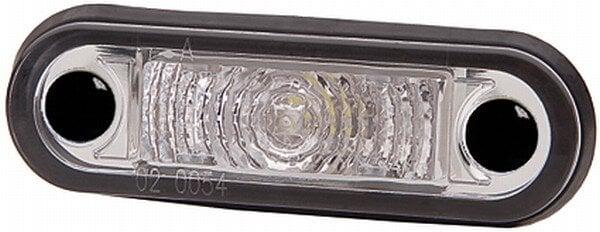 Hella Vit LED, vitt glas. 79x26mm kabel 0,5m