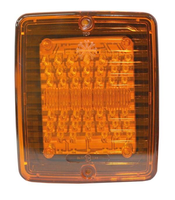 Blinklys LED med orange linse