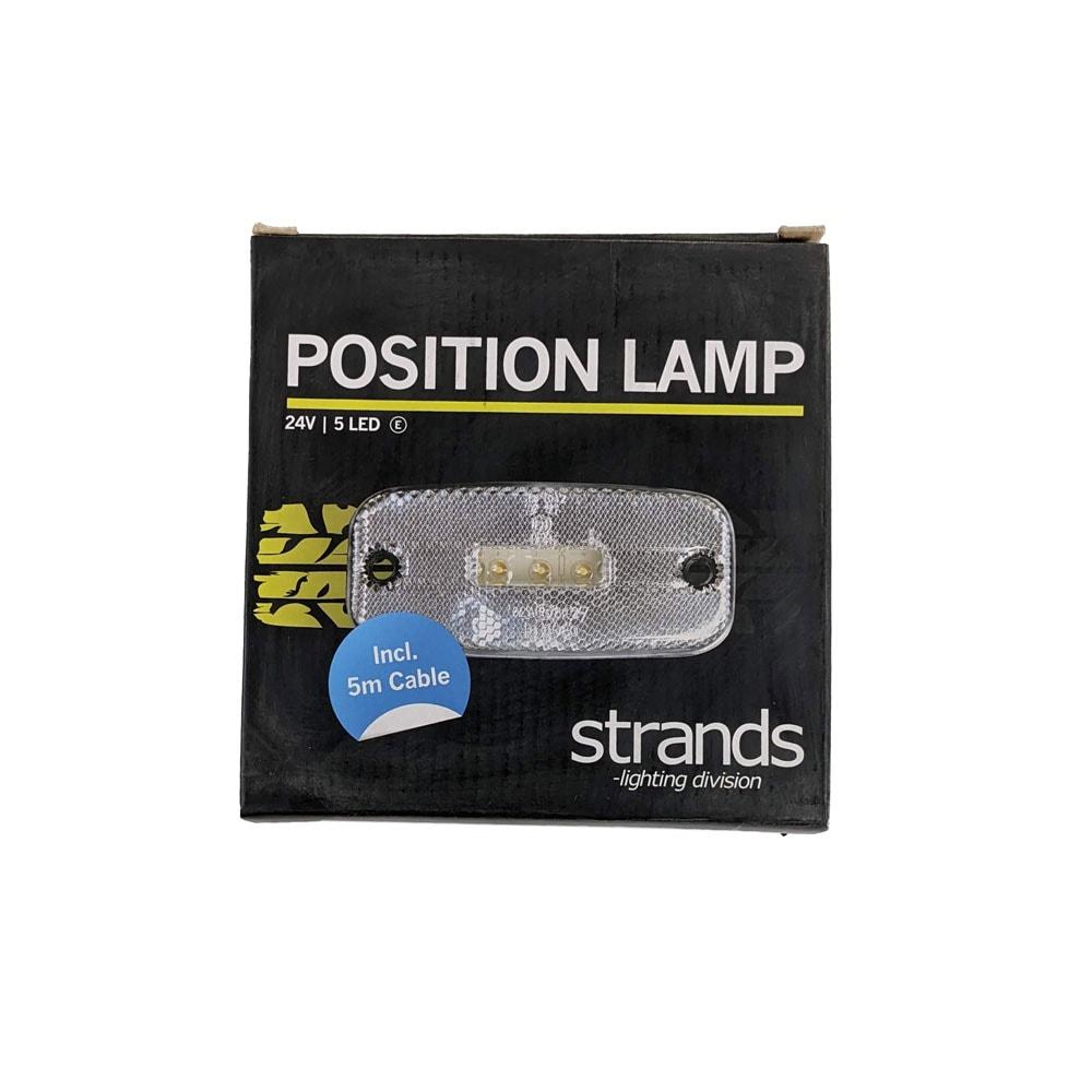 LED Positionsljus KZ Vit 5LED 24V