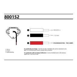 Strands blitzlys til baggavel 12/24V LED