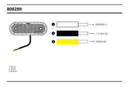 LED Sidemarkering / Blinklys med vinkelfeste og refleks