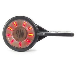 Gummiarm Vit/Röd LED m. platta