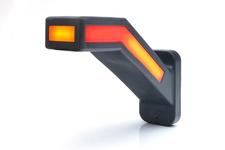 Gummiarm lång höger - Dyn. blink 12-24V 