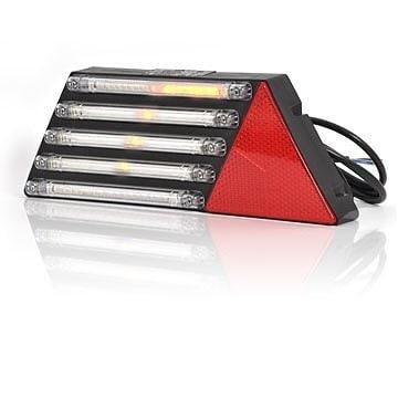 Bakljus 6-kammarlampa Vänster. 12-24V LED.