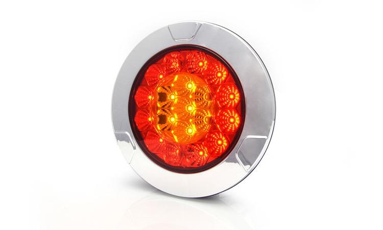 Baklampa LED 3 kammare 12-24V Bak/Broms/Back