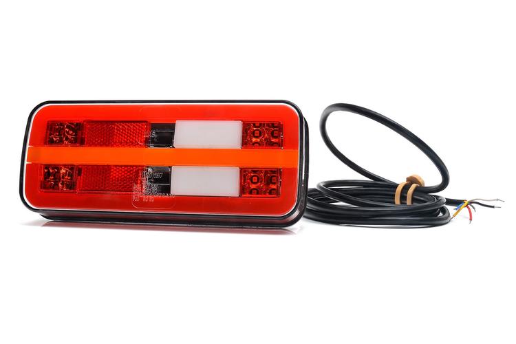 Bakljus 4 funk. LED universal 12-24V DC, IP66/68, E-godkänd