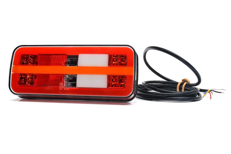 Bakljus 4 funk. LED universal 12-24V DC, IP66/68, E-godkänd