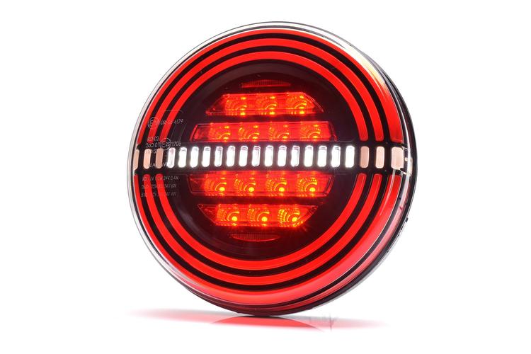 Bakljus 3 funk. LED universal 12-24V DC, IP66/68, E-godkänd