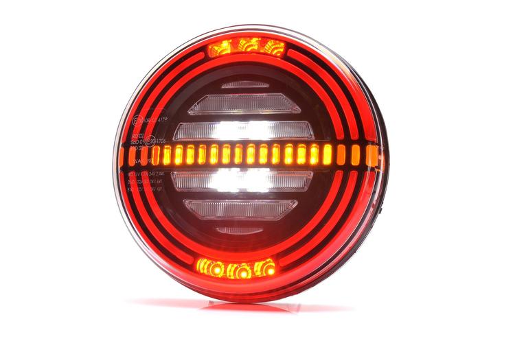 Bakljus 5 funk. LED universal 12-24V DC, IP66/68, E-godkänd
