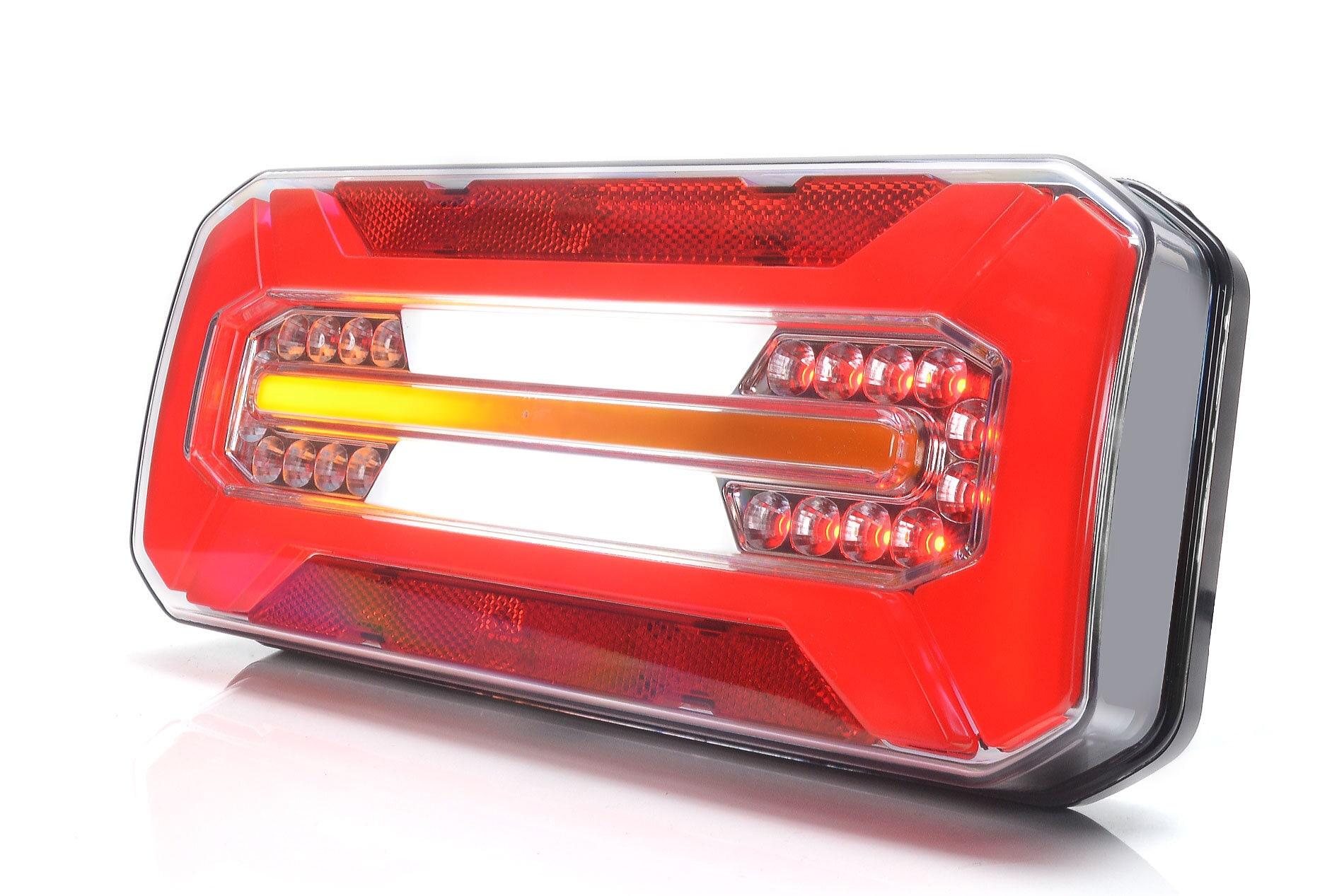 Strands Baglygte 5 funk. LED Universal 12-24V DC, Dynamisk blink., IP66/68