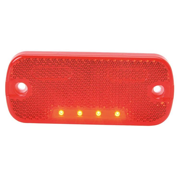 Positionsljus LED RÖD, med reflex