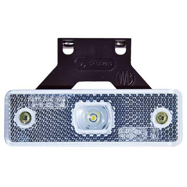 Positionsljus LED vit, med reflex 12-24V E-märkt
