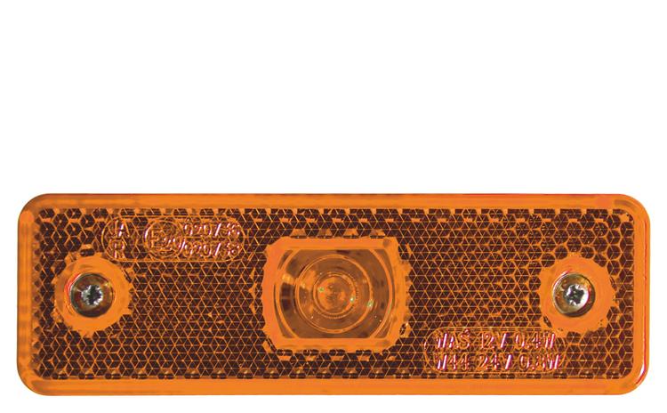 SWEDSTUFF Sidomarkering LED Orange, med reflex
