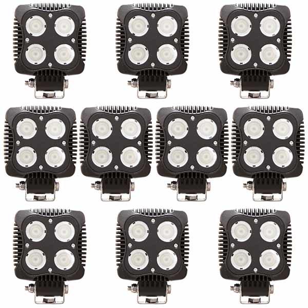 10-pack LED arbeidslampe 40W DT kontakt