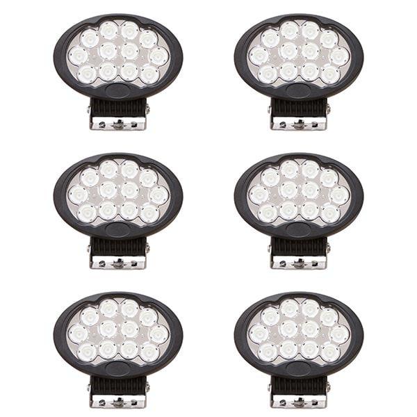 6-pakkaus Led Työvalo Oval 120W DT kytkin