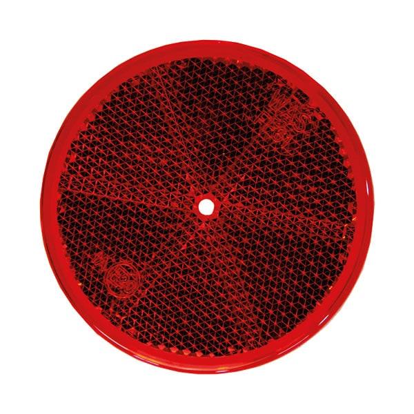Heijastin Punainen Pyöreä 60mm 4-pakkaus