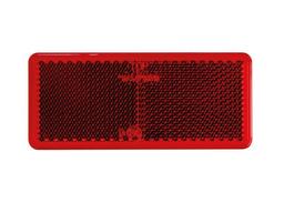 Reflex röd rektangulär 96x42mm 4-pack med tejp. E-märkt.