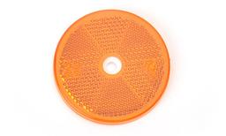 Reflex orange rund 60mm m. hål 4-pack
