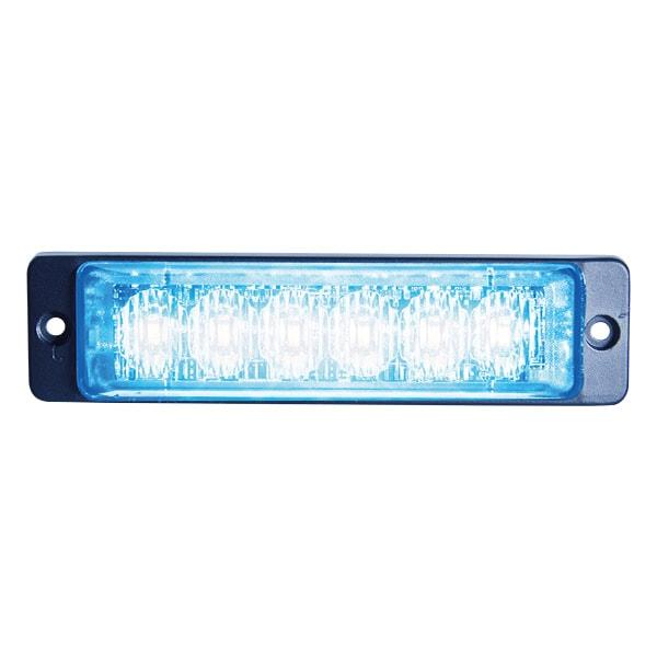 LED Strobe Slim Blue 6x LED