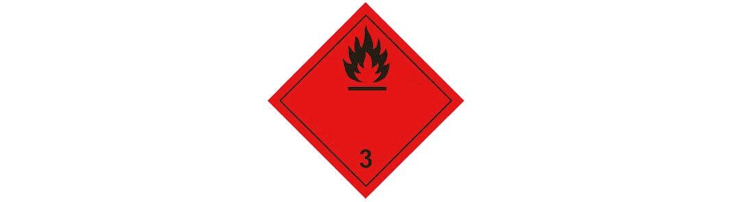 ADR Etikett "Inflammable sub."