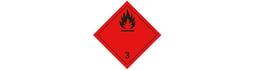 ADR Etikett "Inflammable sub."