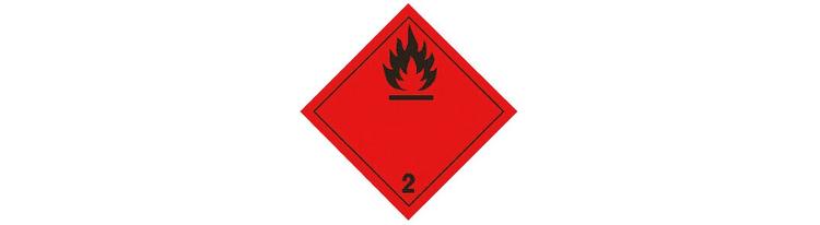 ADR Etikett "Flammable Gases"
